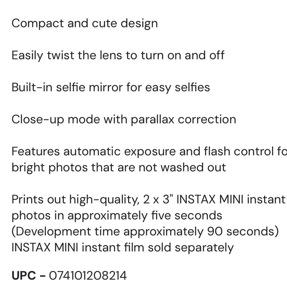 Fujifilm Instax Mini 11 Light Blue Camera